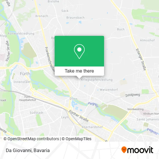 Карта Da Giovanni