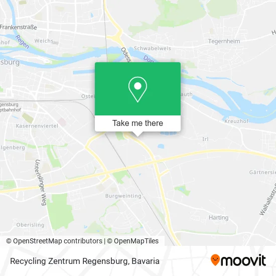 Карта Recycling Zentrum Regensburg