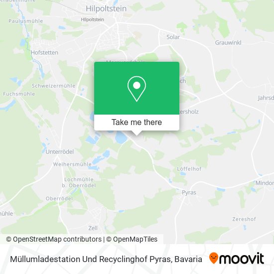 Müllumladestation Und Recyclinghof Pyras map