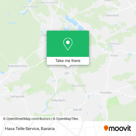 Карта Hasa Teile-Service