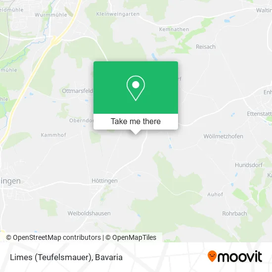 Карта Limes (Teufelsmauer)