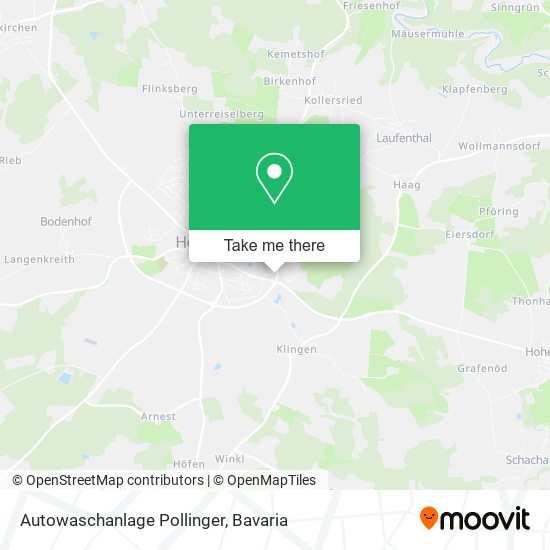 Autowaschanlage Pollinger map