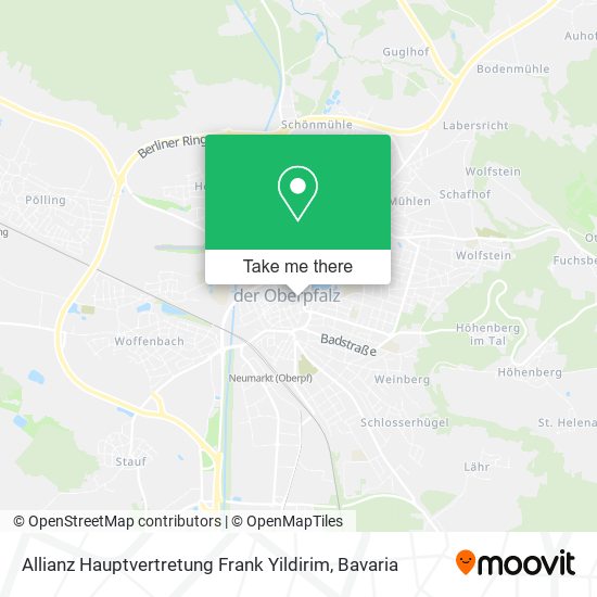 Allianz Hauptvertretung Frank Yildirim map