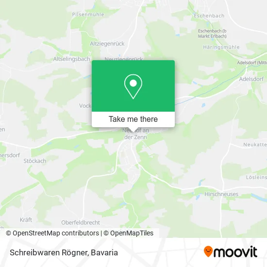 Карта Schreibwaren Rögner