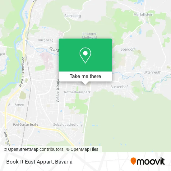 Карта Book-It East Appart