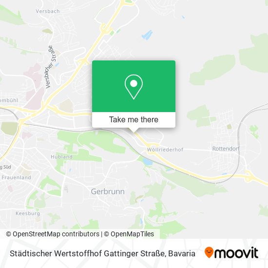 Städtischer Wertstoffhof Gattinger Straße map