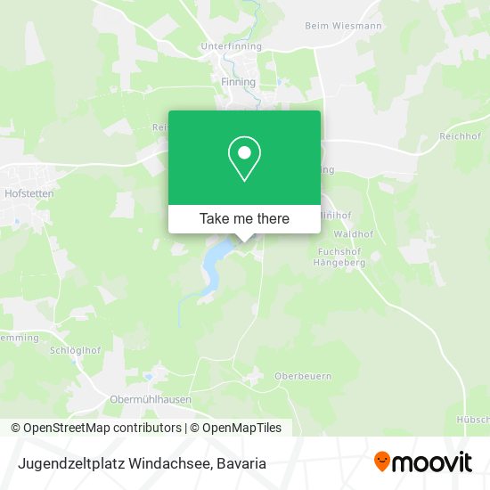Jugendzeltplatz Windachsee map