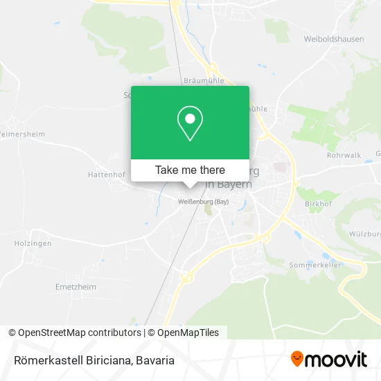 Карта Römerkastell Biriciana