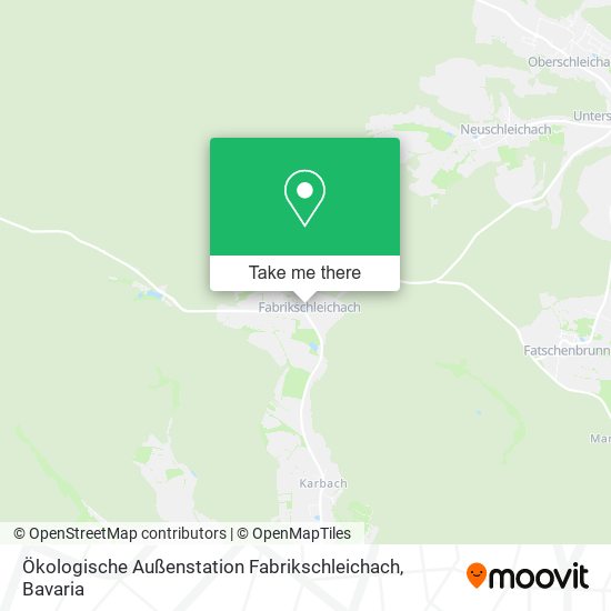 Карта Ökologische Außenstation Fabrikschleichach