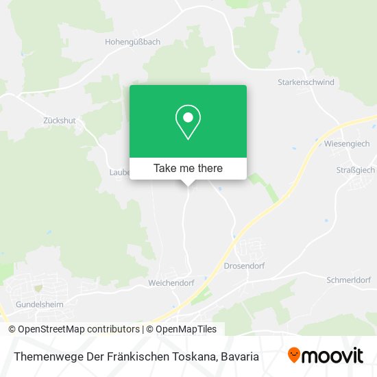 Themenwege Der Fränkischen Toskana map