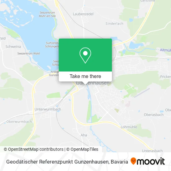 Карта Geodätischer Referenzpunkt Gunzenhausen