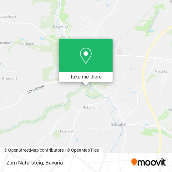 Карта Zum Natursteig