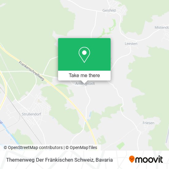 Themenweg Der Fränkischen Schweiz map