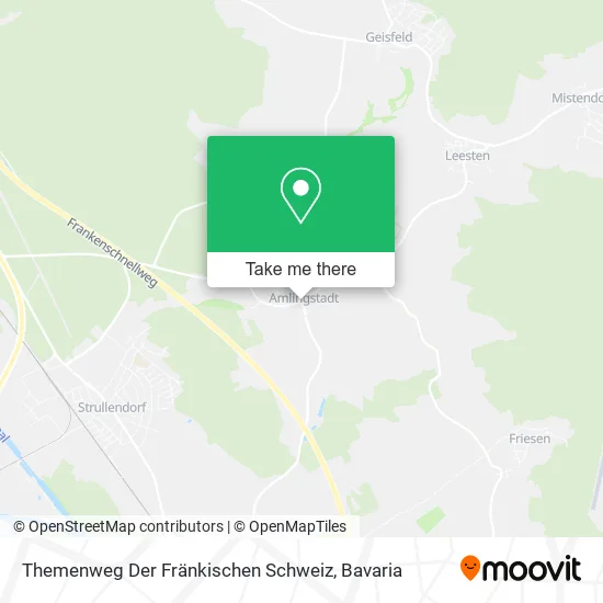 Карта Themenweg Der Fränkischen Schweiz