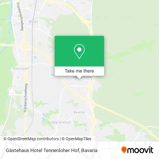 Карта Gästehaus Hotel Tennenloher Hof