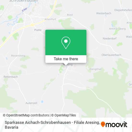 Sparkasse Aichach-Schrobenhausen - Filiale Aresing map