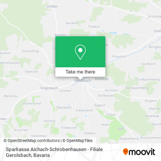 Sparkasse Aichach-Schrobenhausen - Filiale Gerolsbach map