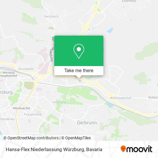 Hansa-Flex Niederlassung Würzburg map