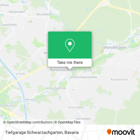 Карта Tiefgarage Schwarzachgarten