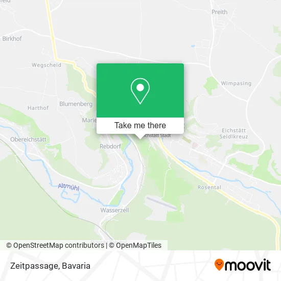 Карта Zeitpassage