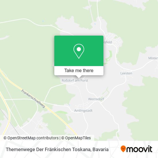 Themenwege Der Fränkischen Toskana map