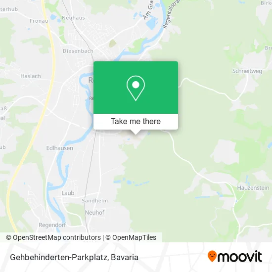 Карта Gehbehinderten-Parkplatz