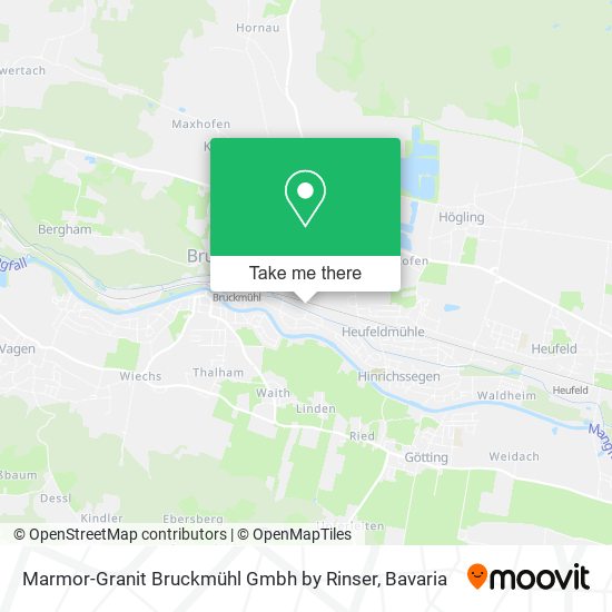 Marmor-Granit Bruckmühl Gmbh by Rinser map