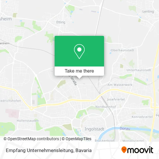 Карта Empfang Unternehmensleitung