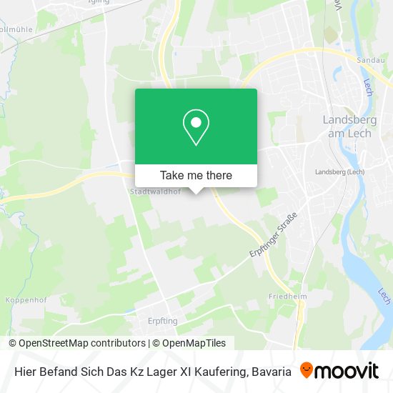 Hier Befand Sich Das Kz Lager XI Kaufering map