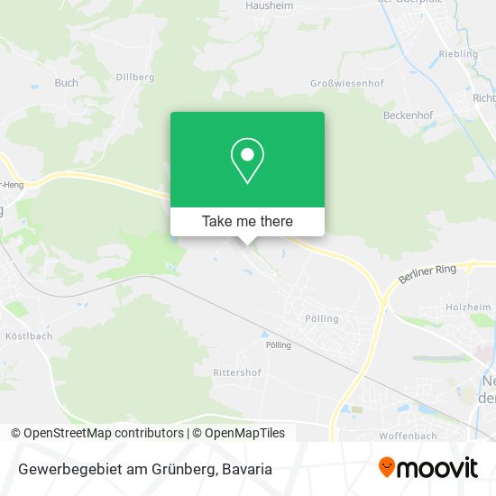 Gewerbegebiet am Grünberg map