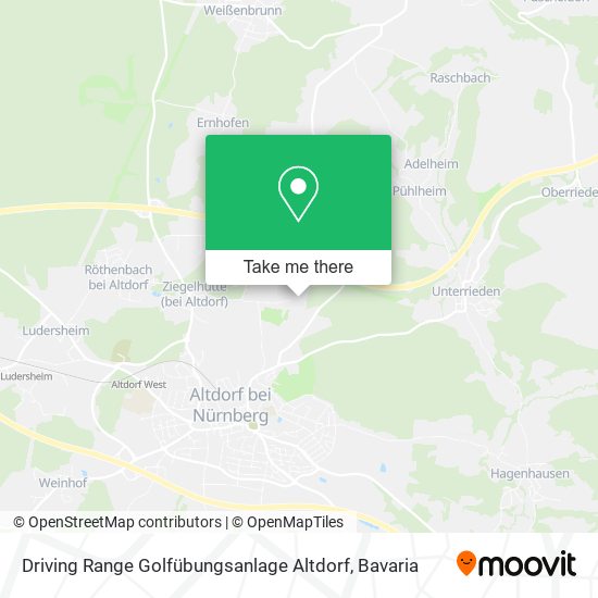 Driving Range Golfübungsanlage Altdorf map