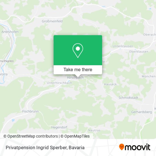 Privatpension Ingrid Sperber map