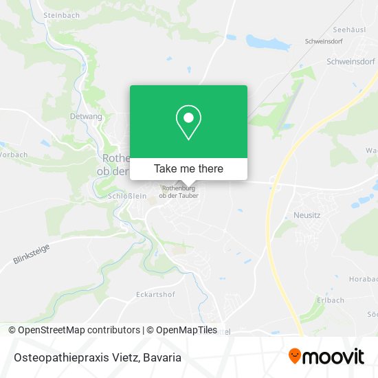 Osteopathiepraxis Vietz map