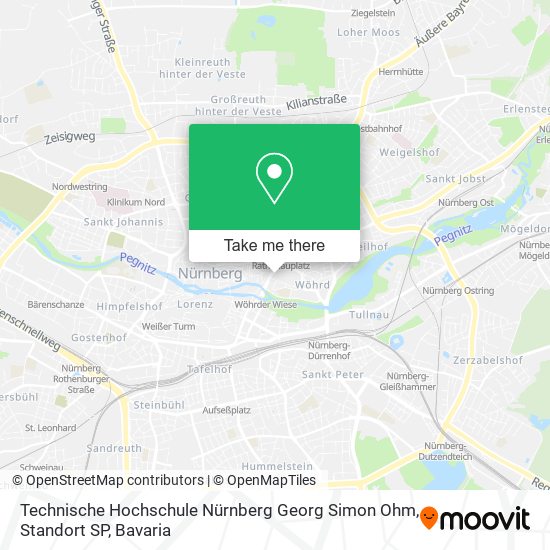 Technische Hochschule Nürnberg Georg Simon Ohm, Standort SP map