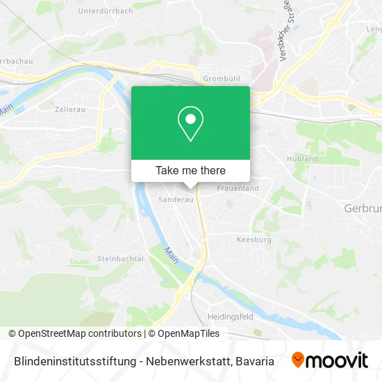 Карта Blindeninstitutsstiftung - Nebenwerkstatt