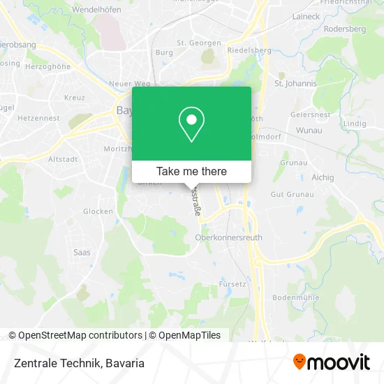 Карта Zentrale Technik