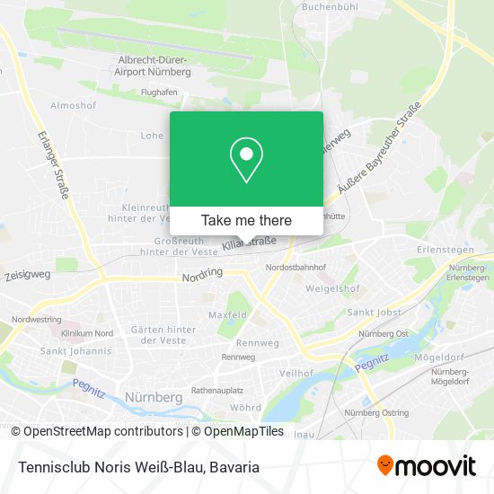Tennisclub Noris Weiß-Blau map