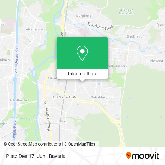 Карта Platz Des 17. Juni