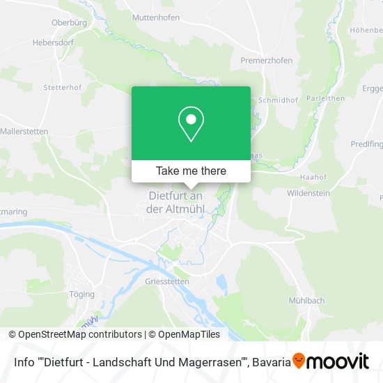 Info ""Dietfurt - Landschaft Und Magerrasen"" map