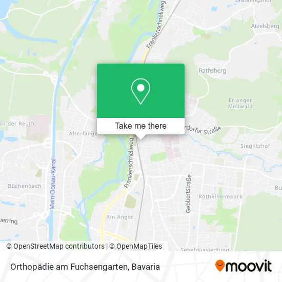 Карта Orthopädie am Fuchsengarten