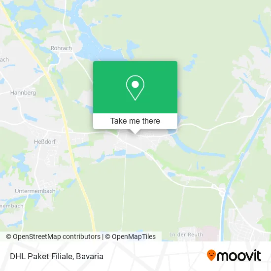 Карта DHL Paket Filiale