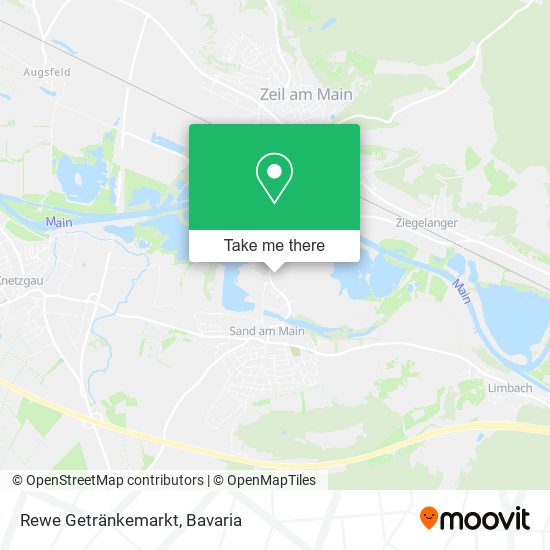 Rewe Getränkemarkt map