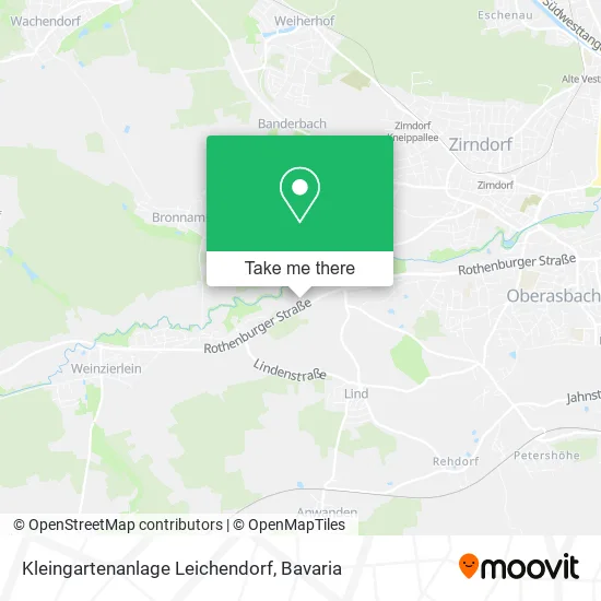 Карта Kleingartenanlage Leichendorf