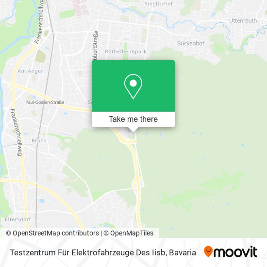 Testzentrum Für Elektrofahrzeuge Des Iisb map