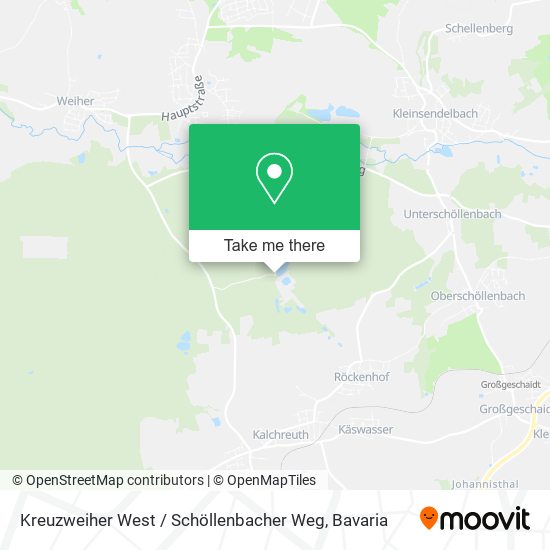 Kreuzweiher West / Schöllenbacher Weg map