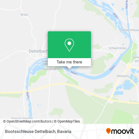 Bootsschleuse Dettelbach map