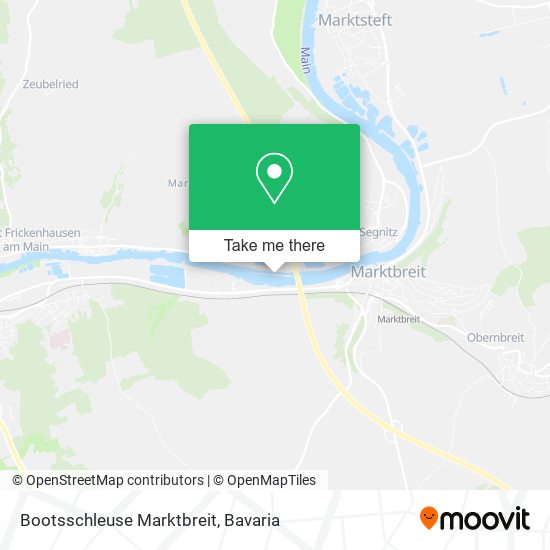 Bootsschleuse Marktbreit map