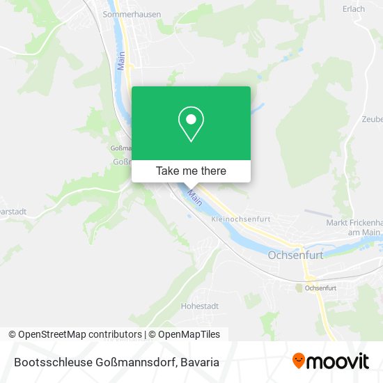 Карта Bootsschleuse Goßmannsdorf