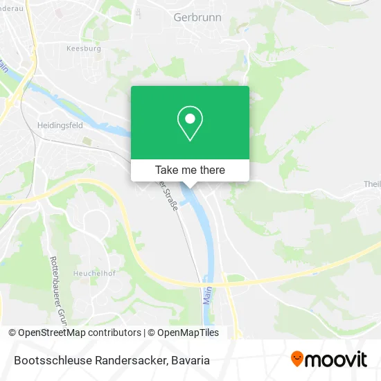 Карта Bootsschleuse Randersacker