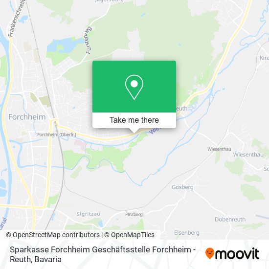 Sparkasse Forchheim Geschäftsstelle Forchheim - Reuth map